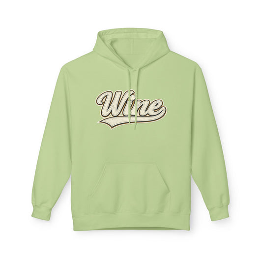 "Wine" White Script Hoodie - Limited Edition