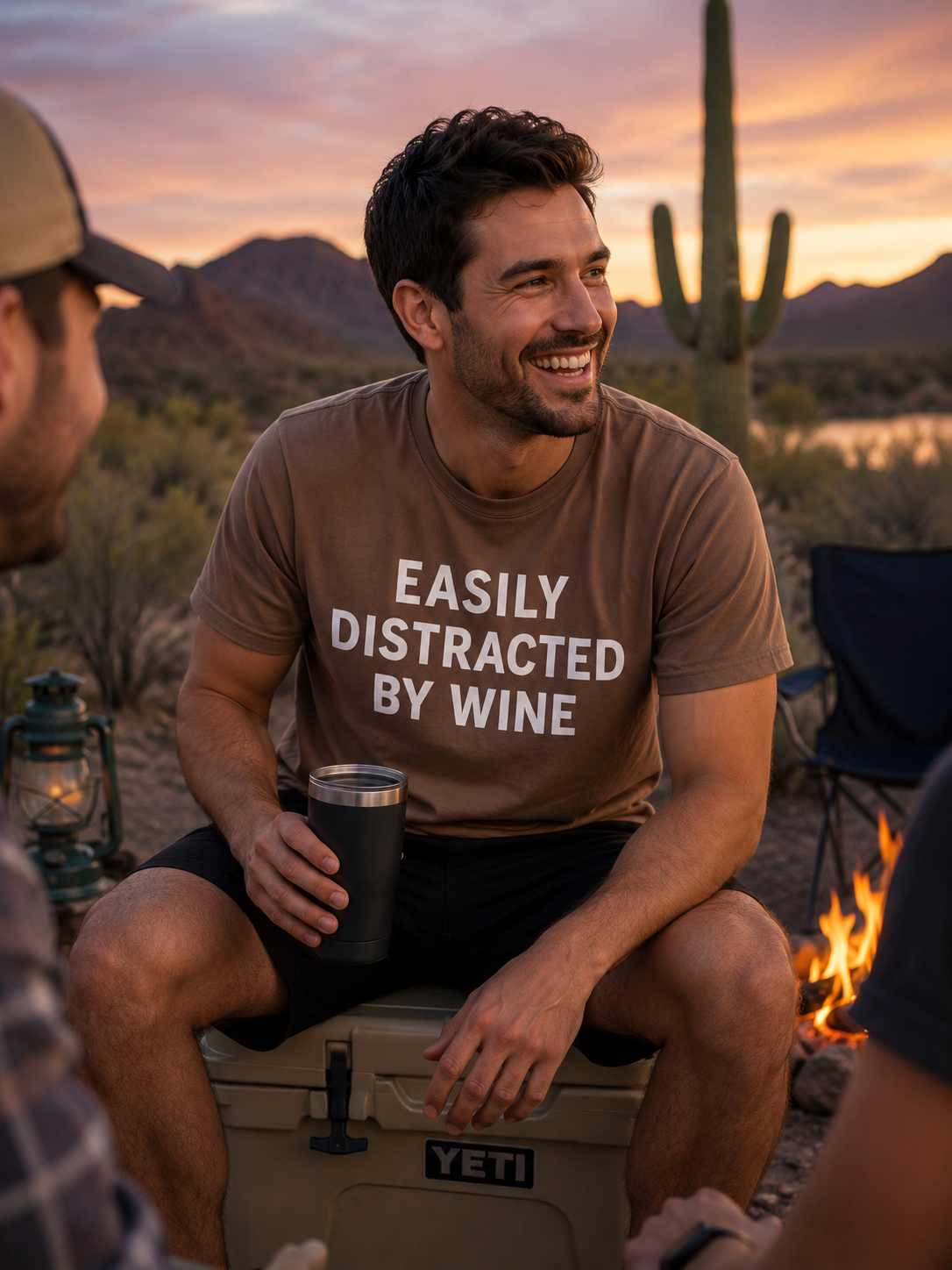 "Easily Distracted By Wine" T-shirt