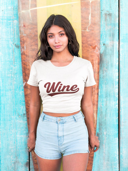 Vintage Wine Script Graphic Tee | Soft Cotton, Relaxed Fit