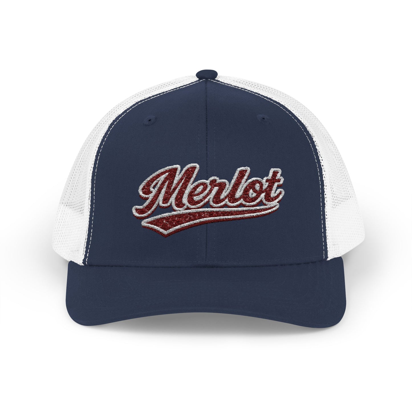 "Merlot" Embroidered Trucker Hat
