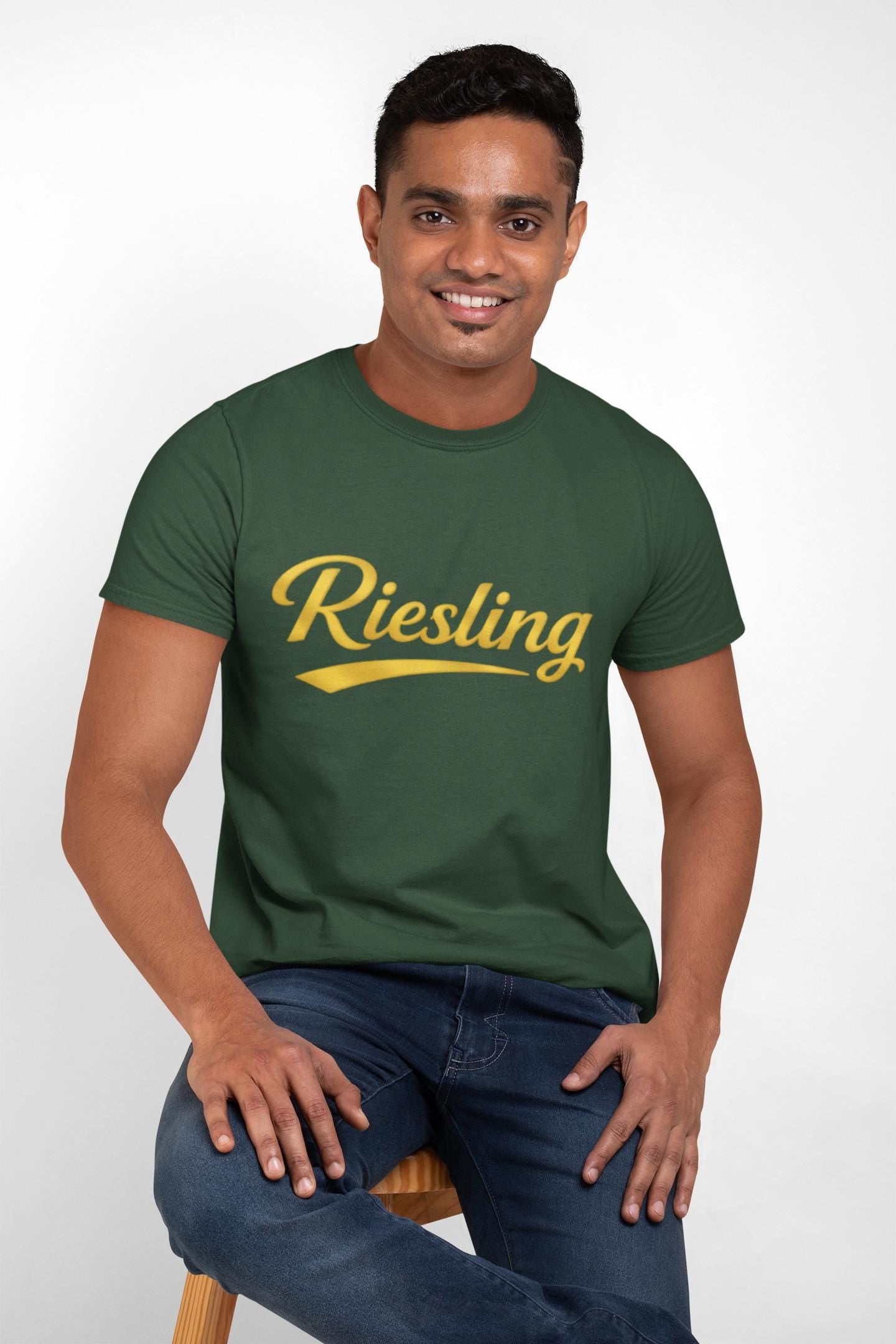 Riesling Script Tee, Wine Lover Shirt