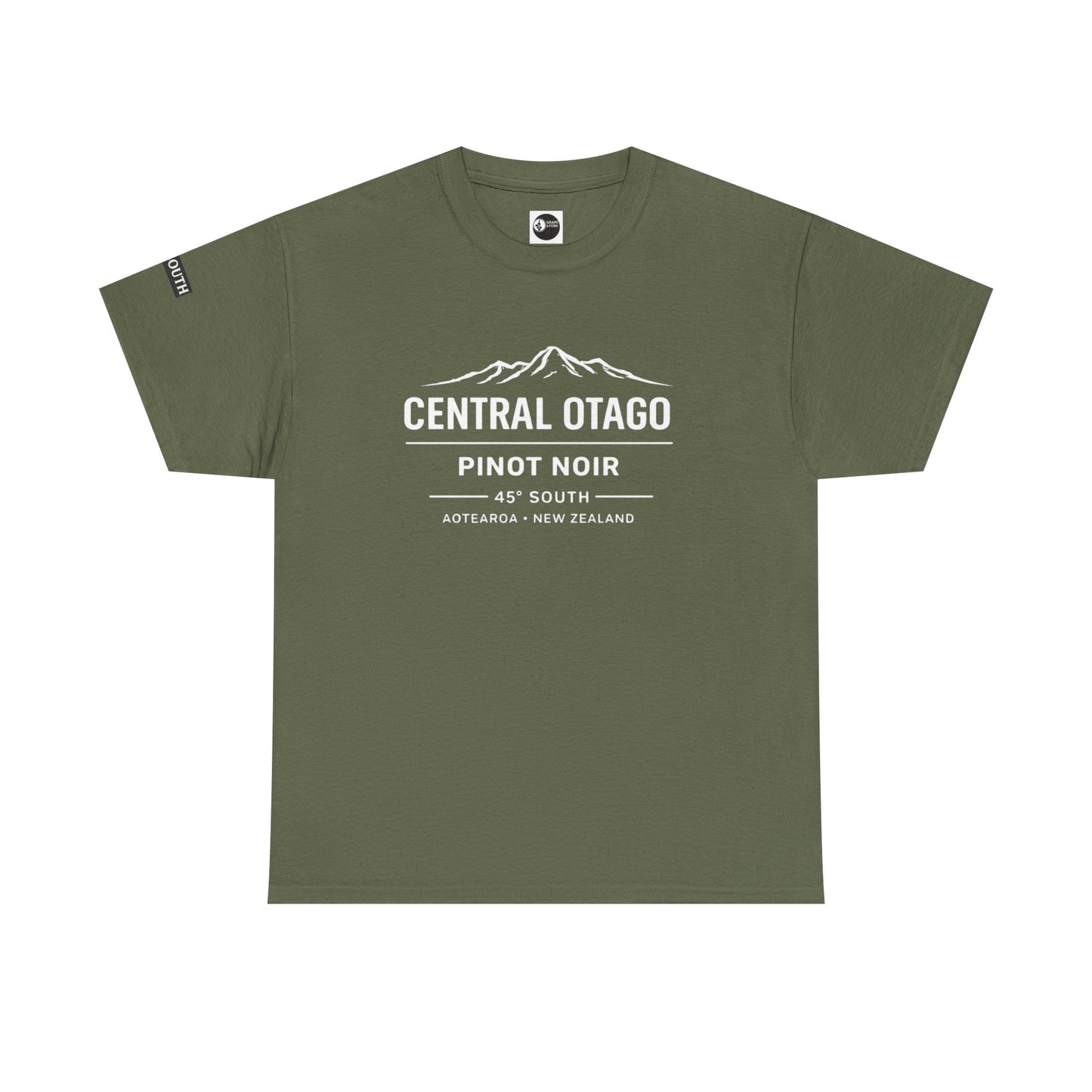 "Central Otago Pinot Noir – 45° South" Wine Region T-Shirt