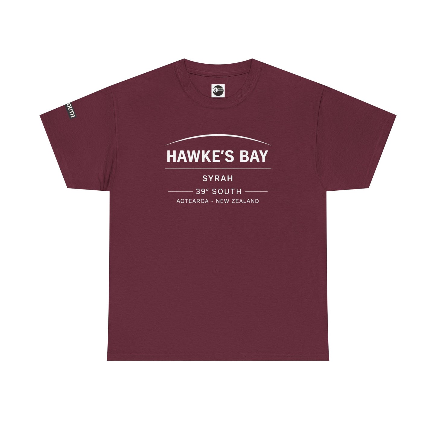 "Hawke’s Bay Syrah – 39° South" Wine Region Tee