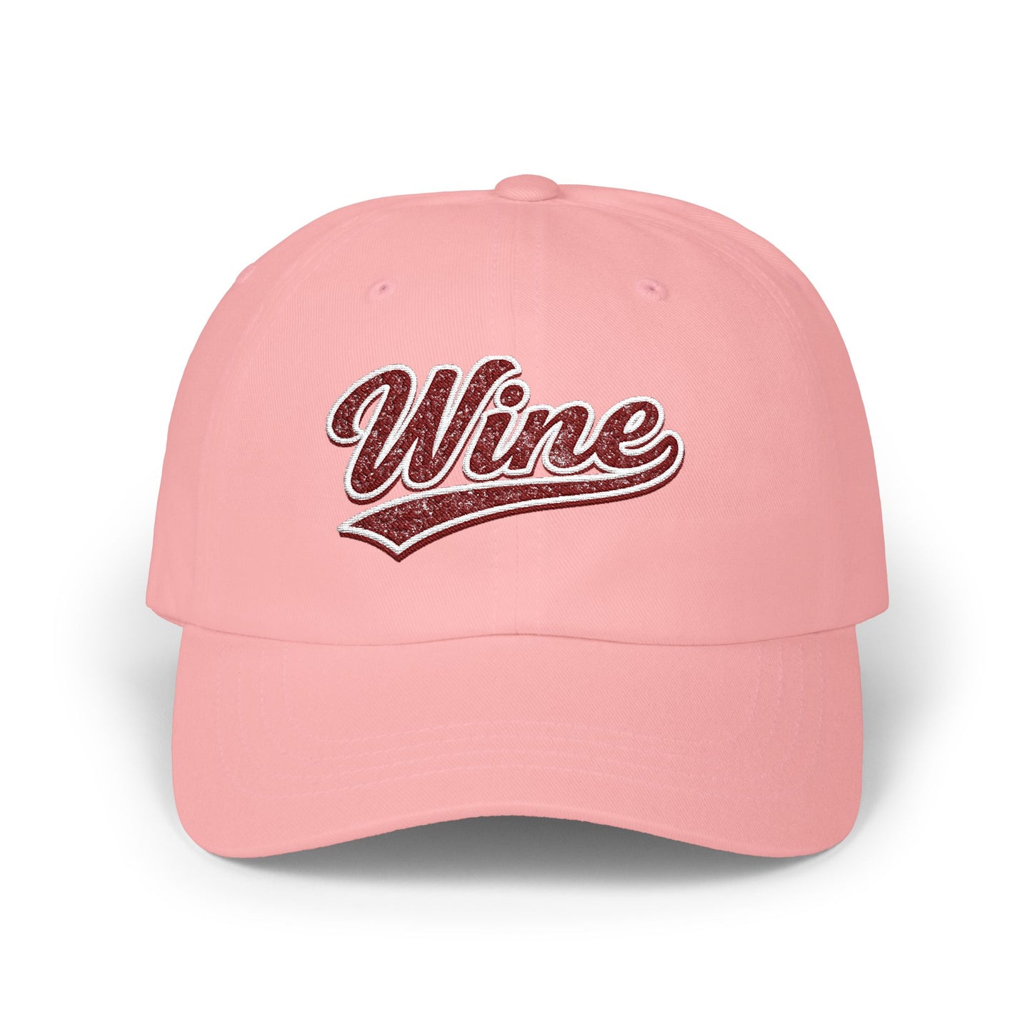 "Wine" Embroidered Dad Hat