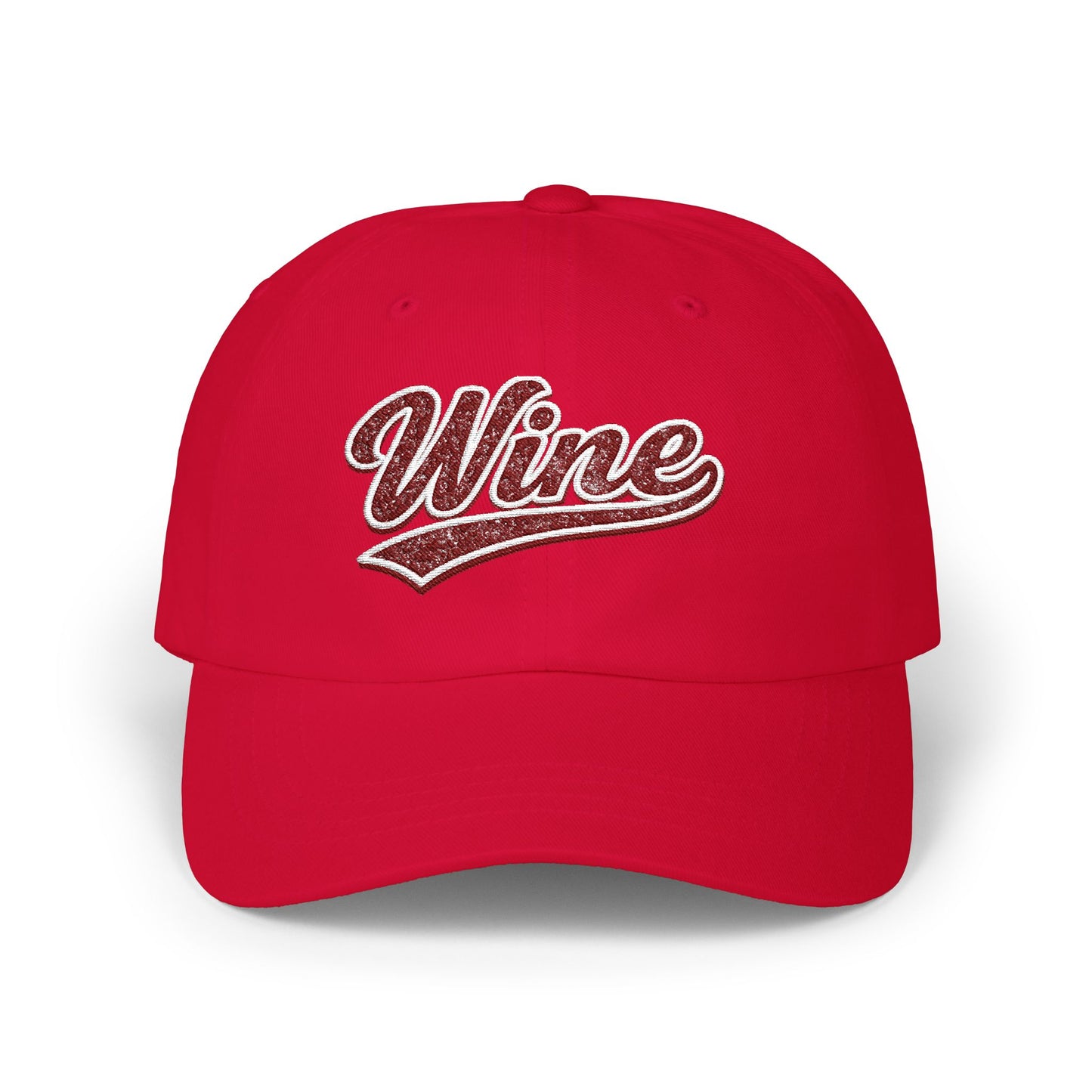 "Wine" Embroidered Dad Hat