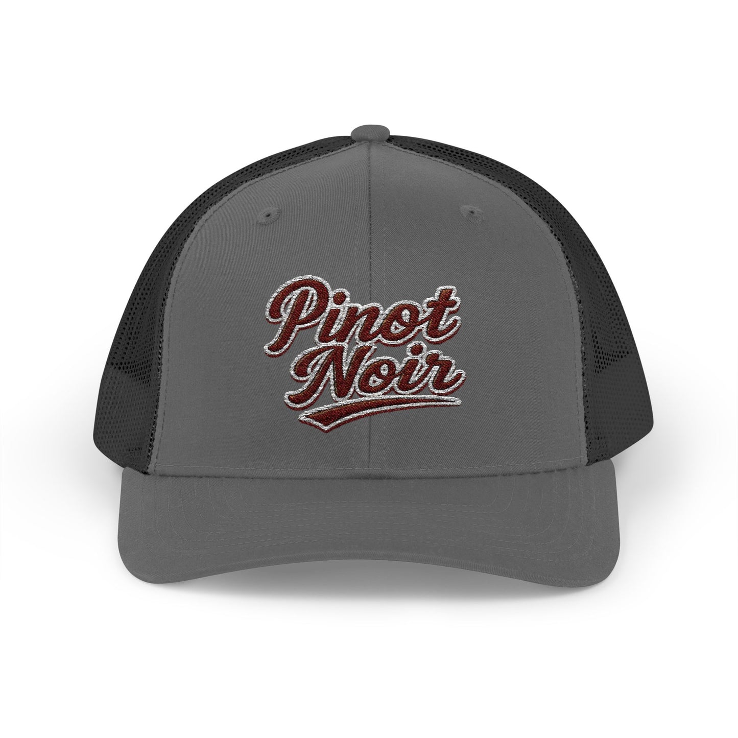 "Pinot Noir" Embroidered Trucker Cap