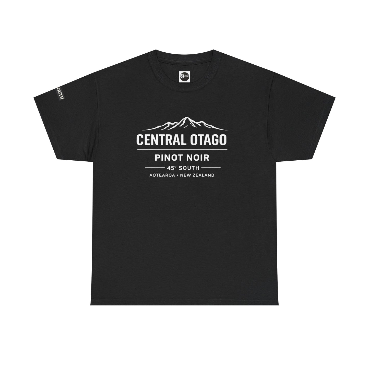 "Central Otago Pinot Noir – 45° South" Wine Region T-Shirt