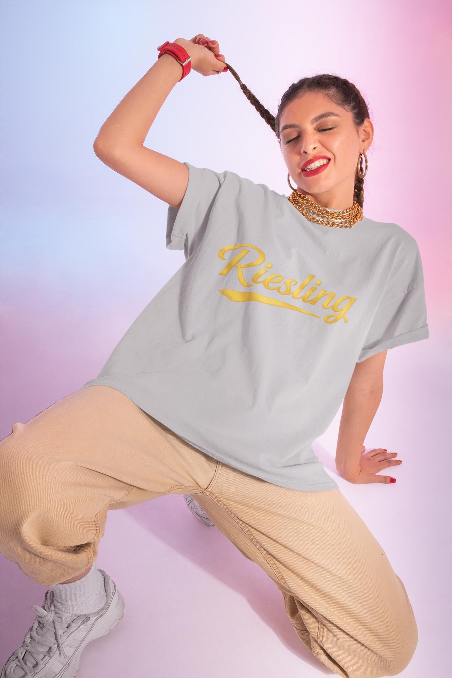 Riesling Script Tee, Wine Lover Shirt