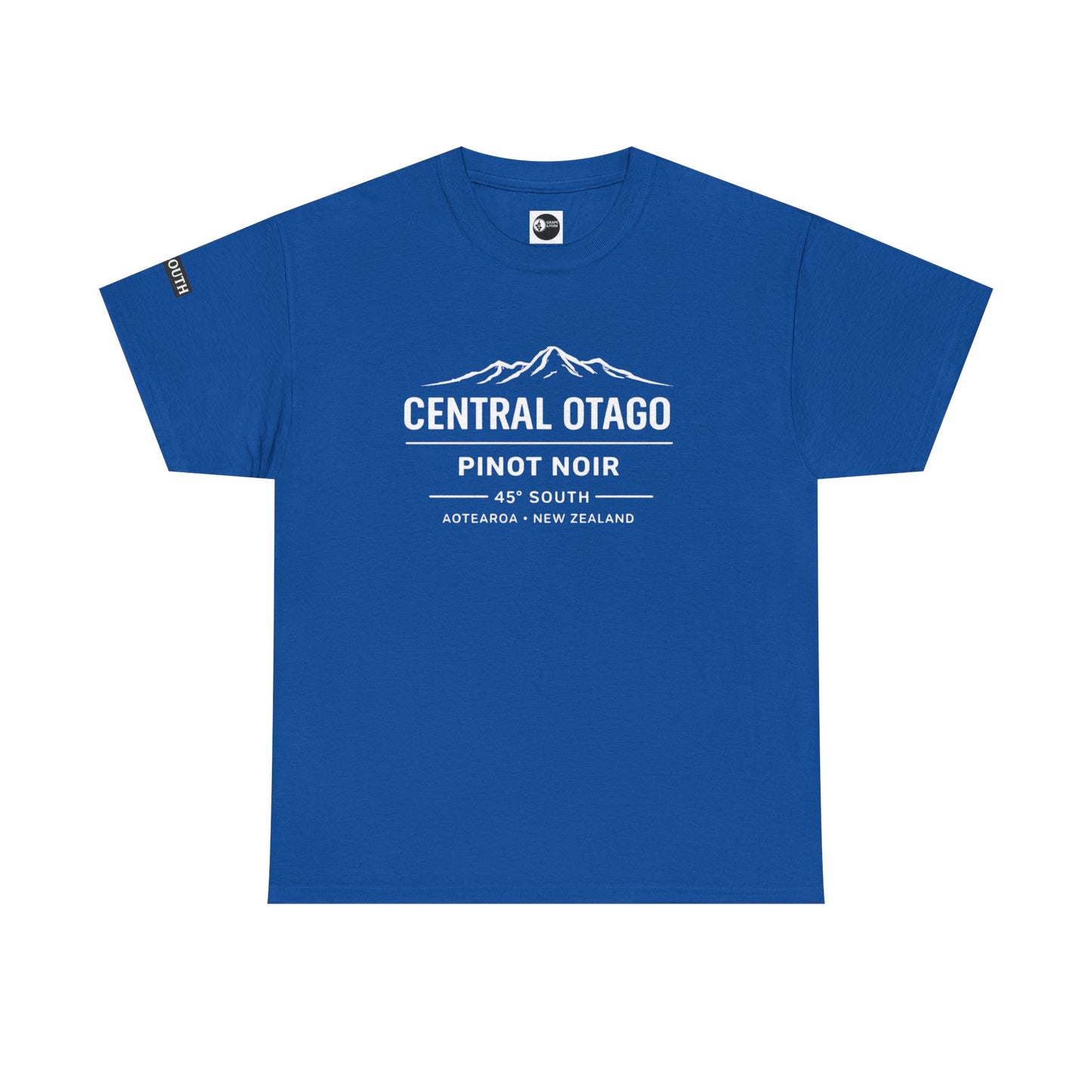 "Central Otago Pinot Noir – 45° South" Wine Region T-Shirt