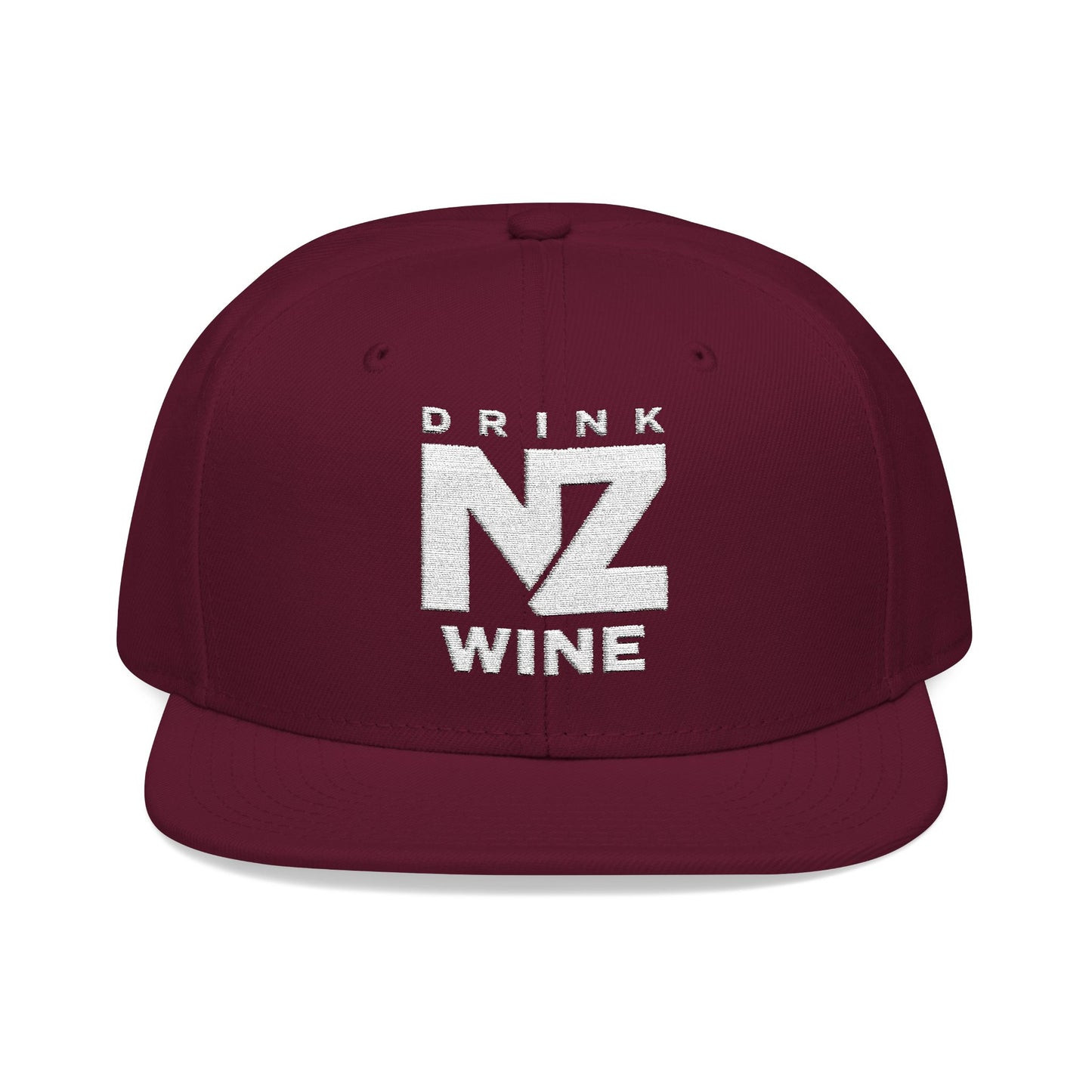 "Drink New Zealand Wine" Embroidered Snapback Hat