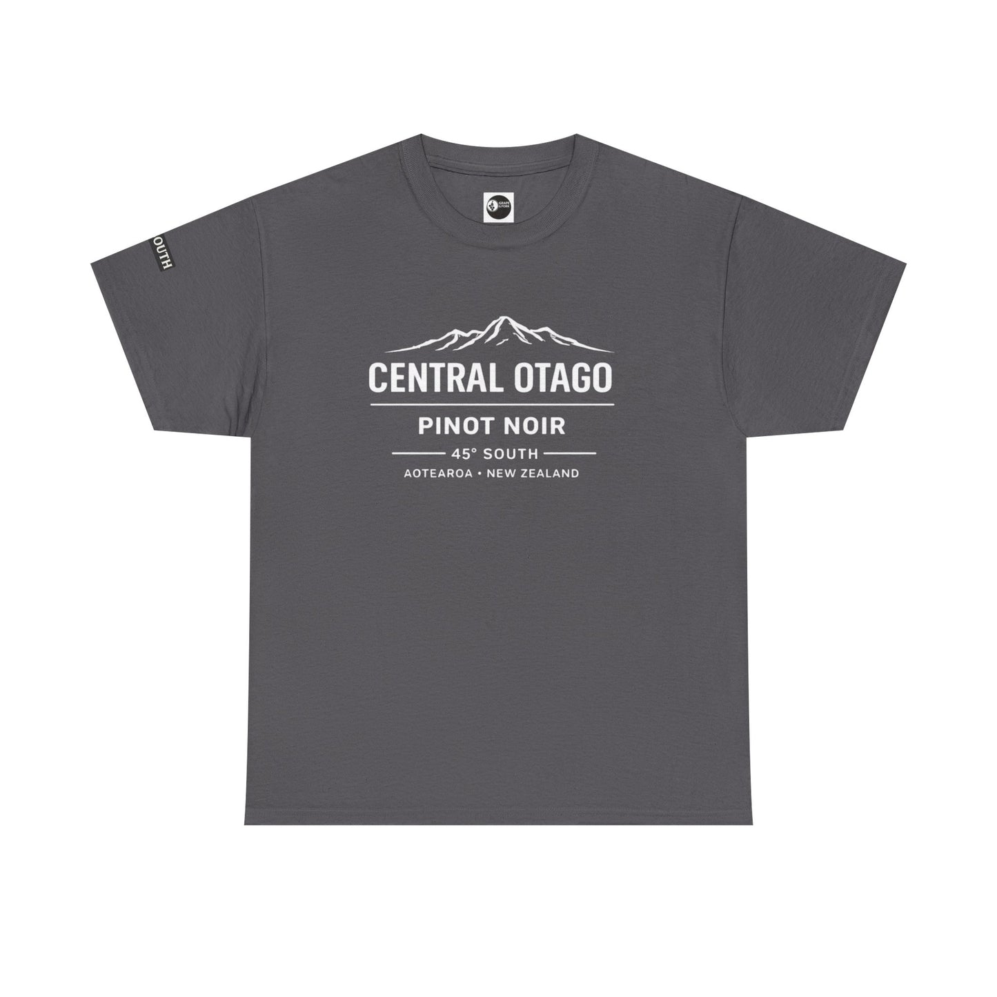 "Central Otago Pinot Noir – 45° South" Wine Region T-Shirt