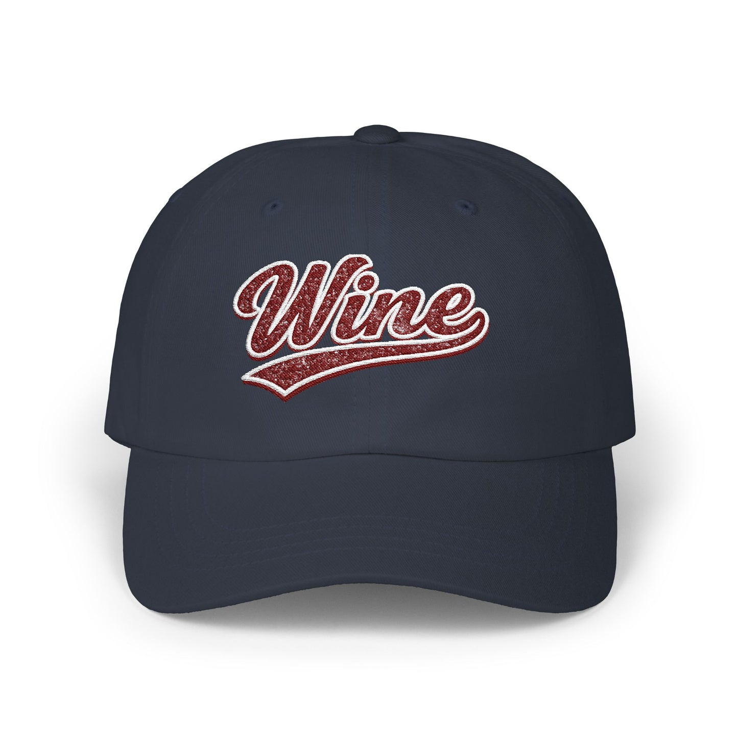 "Wine" Embroidered Dad Hat