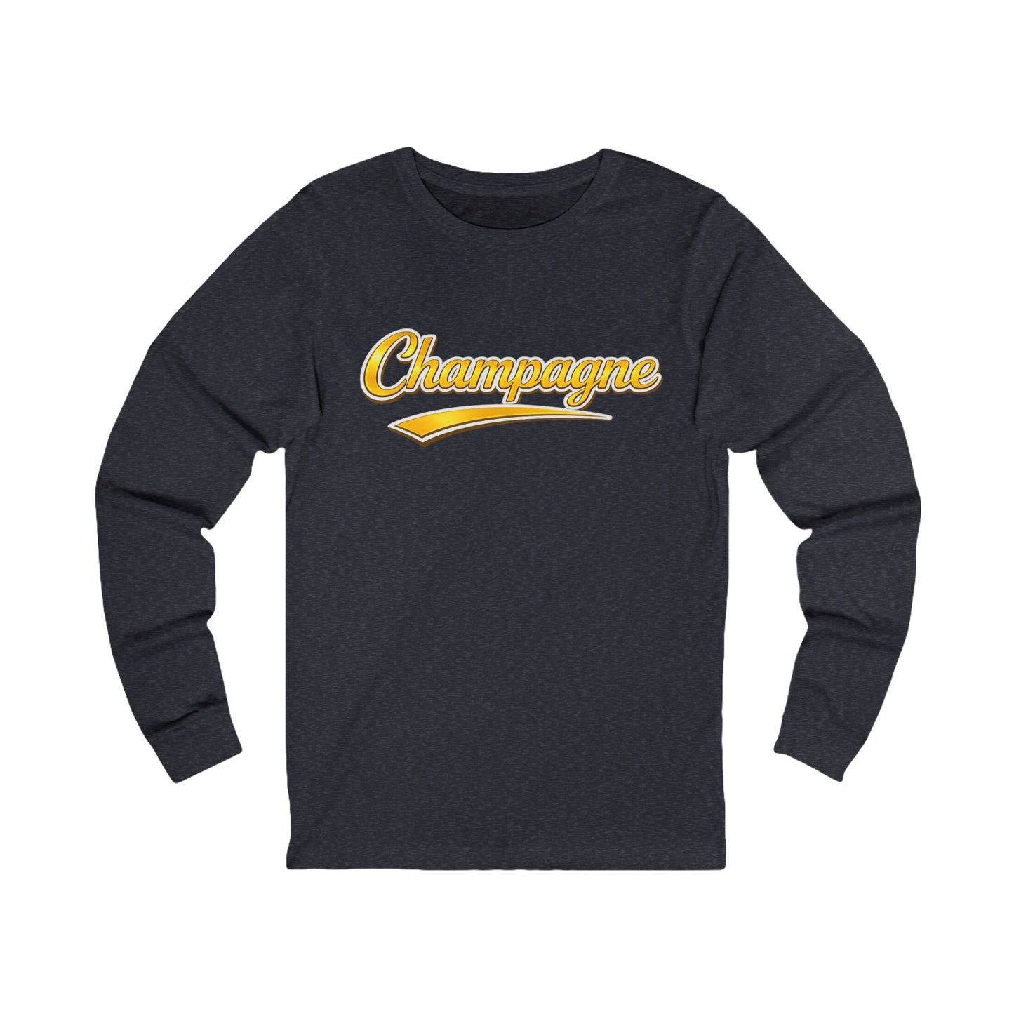 "Champagne" Script Long Sleeve Tee