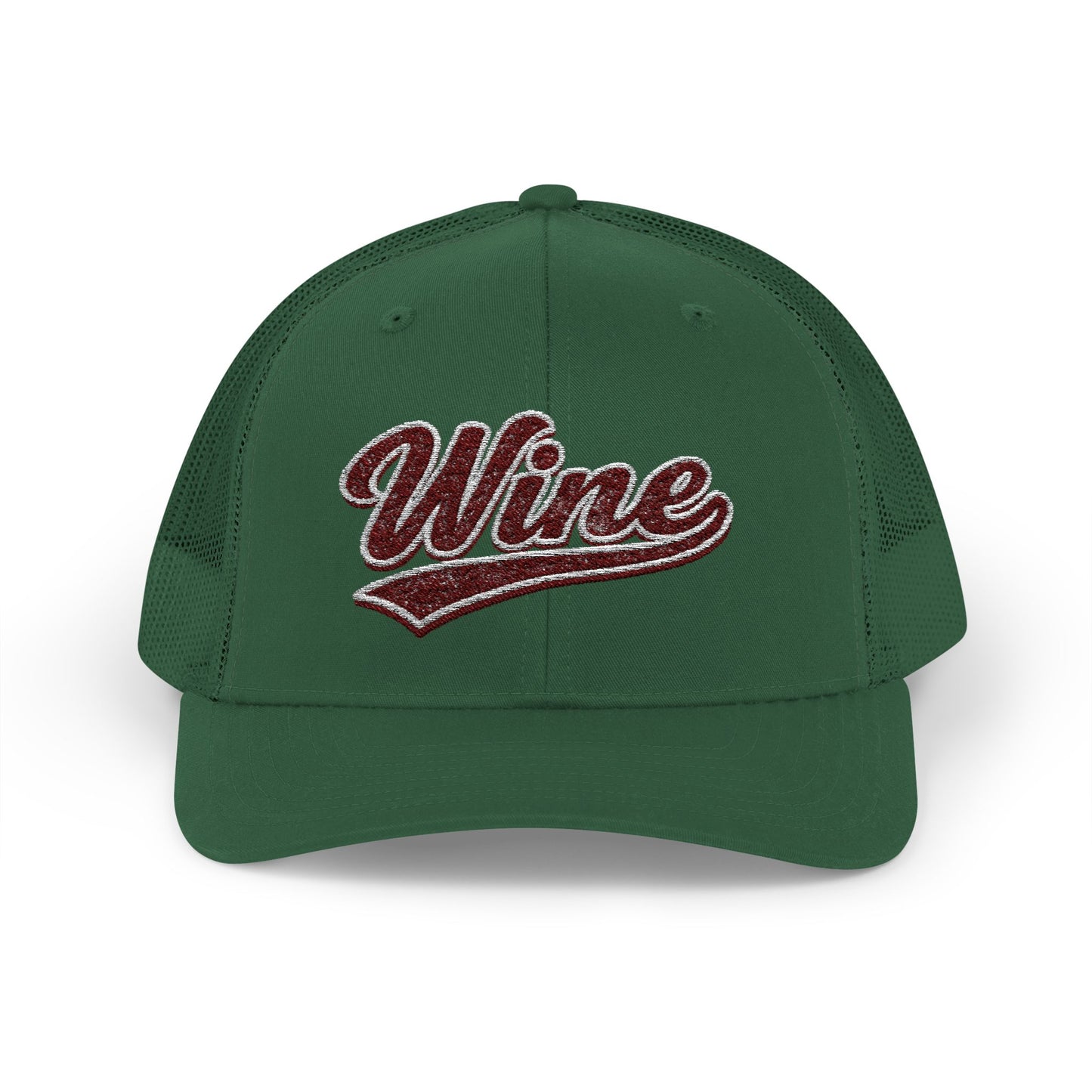 "Wine" Embroidered Trucker Hat