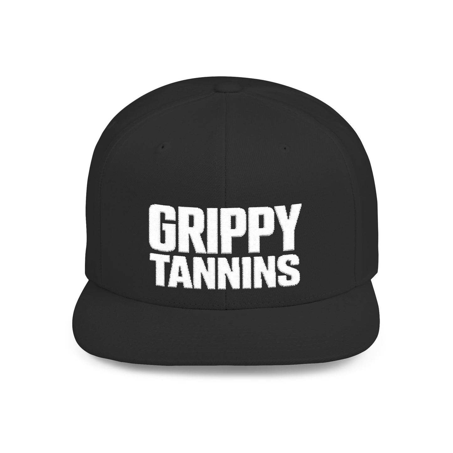 "Grippy Tannins" Embroidered Snapback Hat