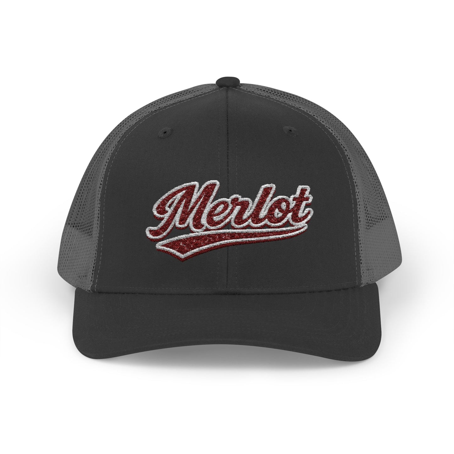 "Merlot" Embroidered Trucker Hat