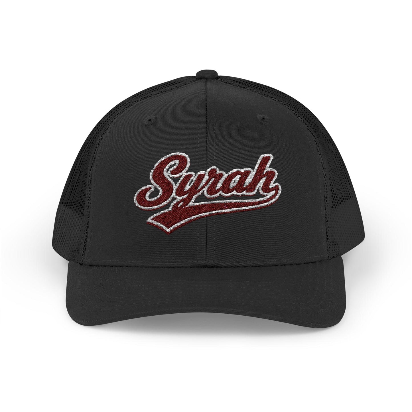 Syrah Embroidered Trucker Hat, Wine Lover Gift