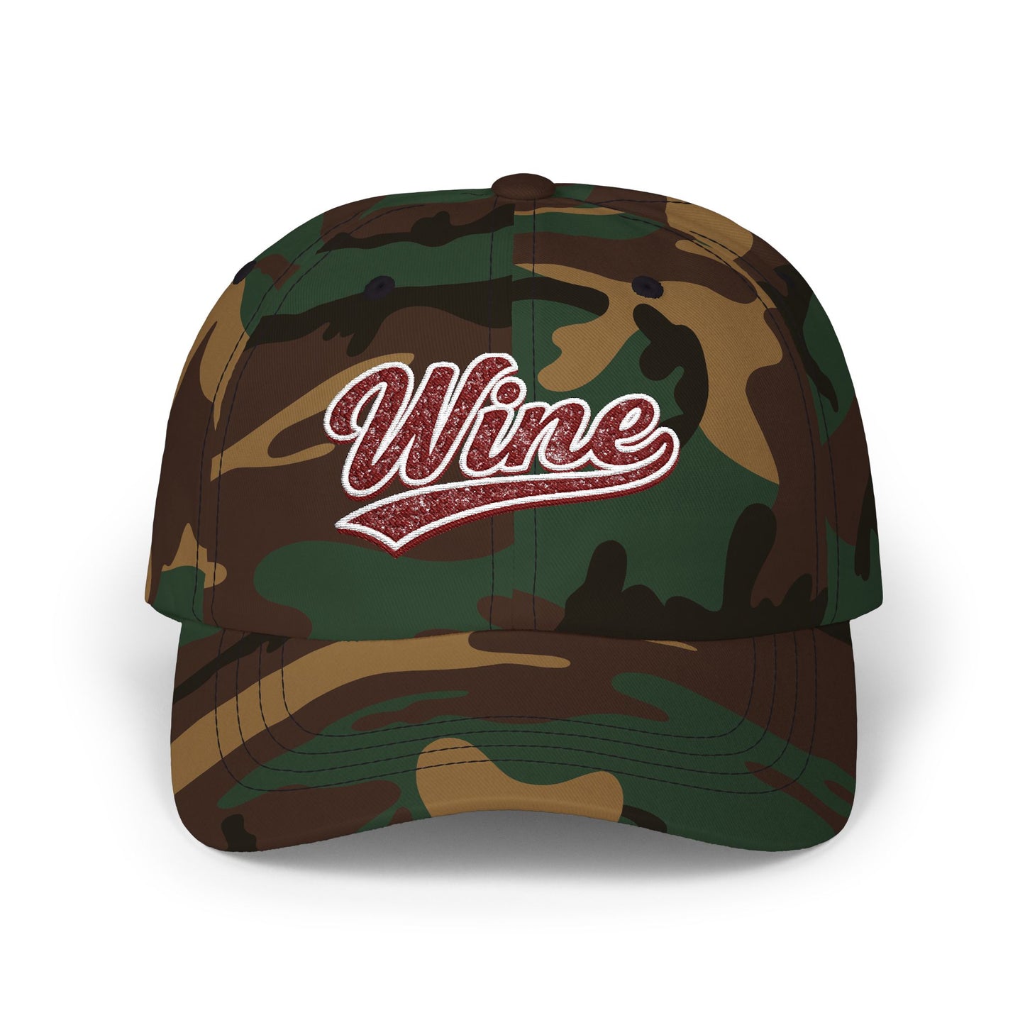 "Wine" Embroidered Dad Hat