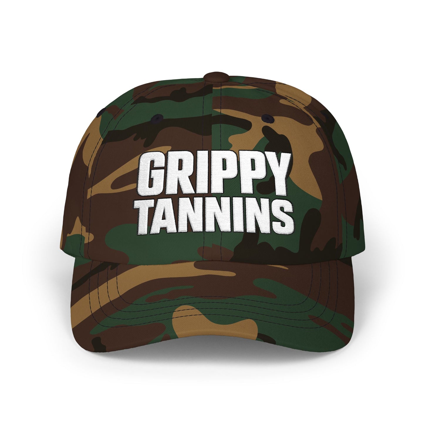 "Grippy Tannins" Classic Dad Cap – Vintage Embroidered Baseball Hat