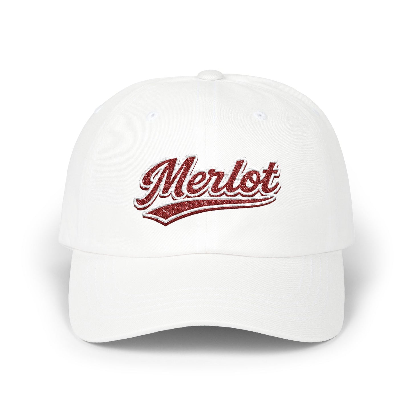 "Merlot" Embroidery Dad Hat