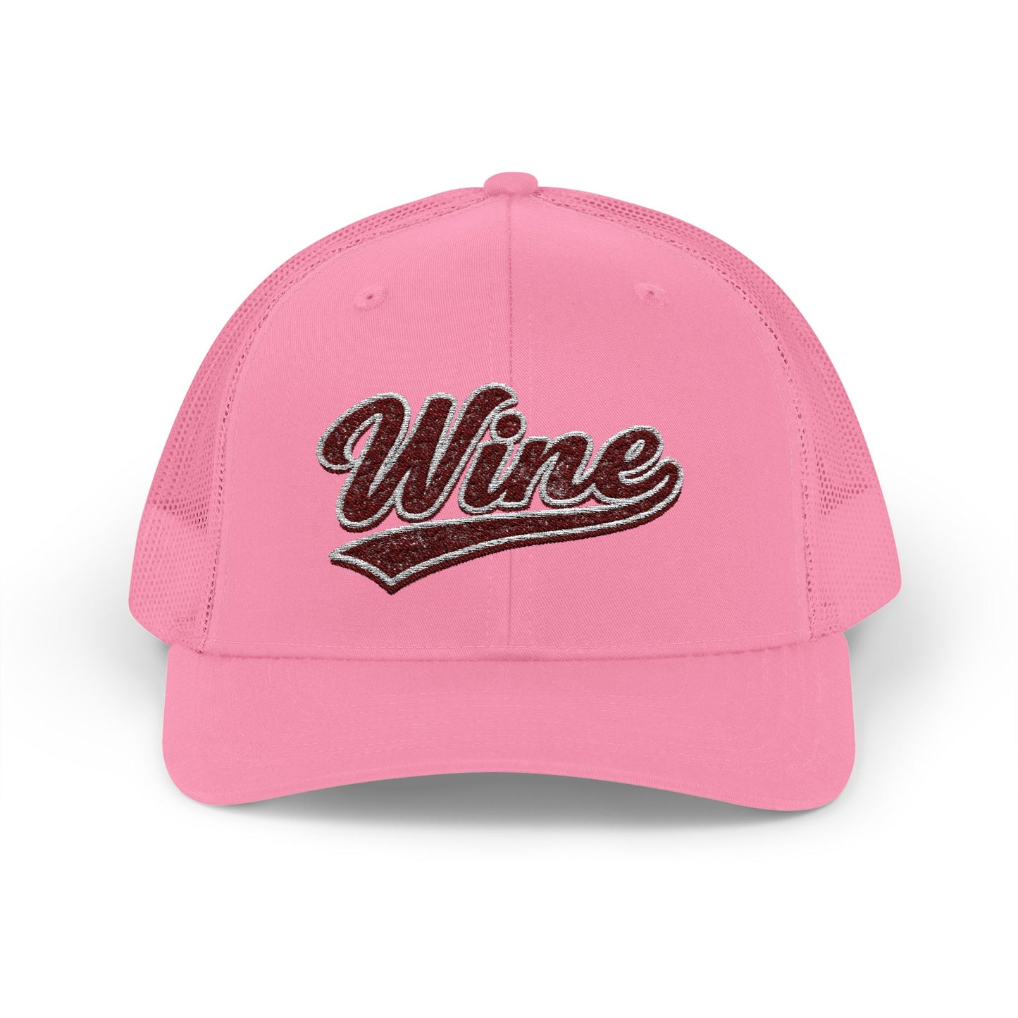 "Wine" Embroidered Trucker Hat