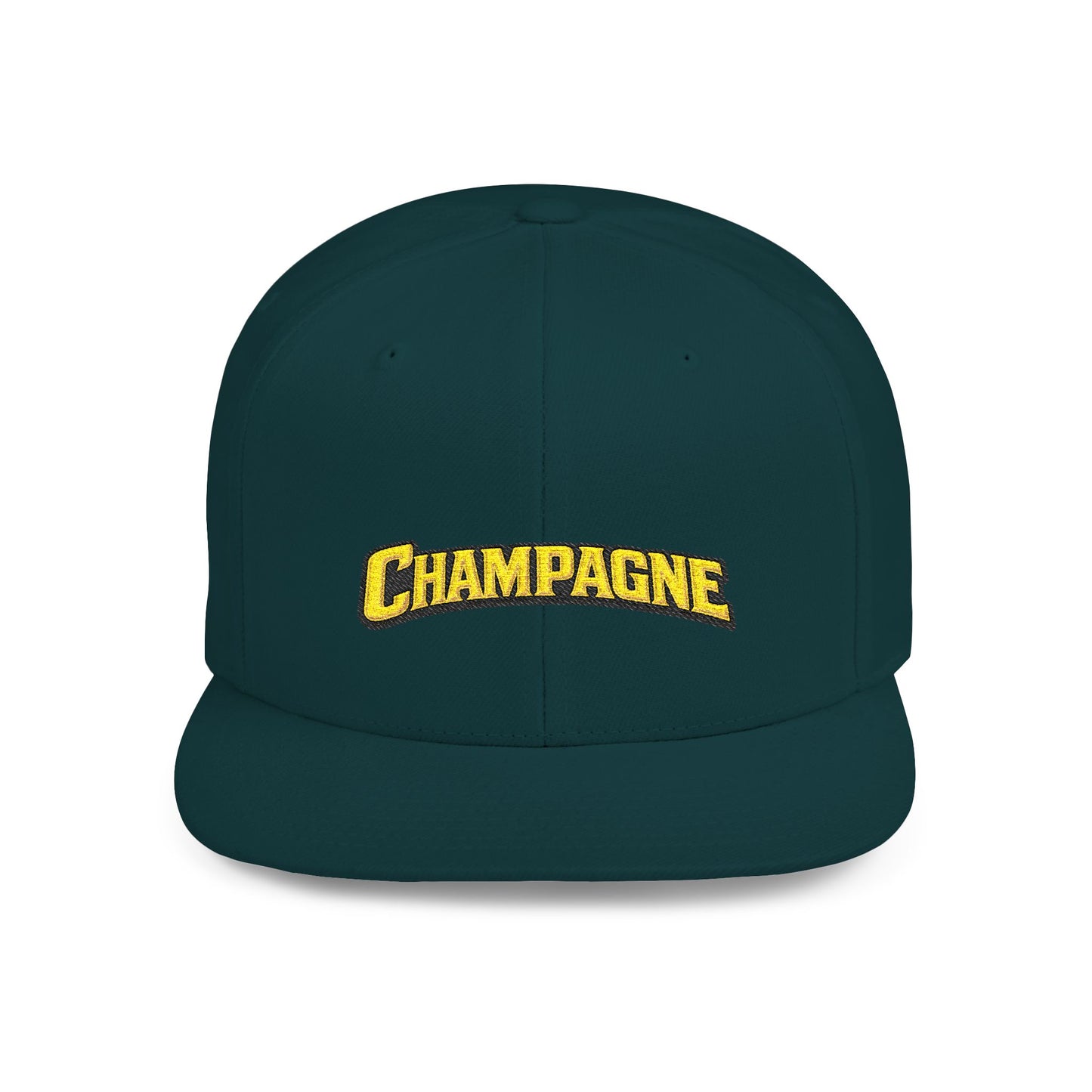 "Champagne" Flat Bill Snapback Hat