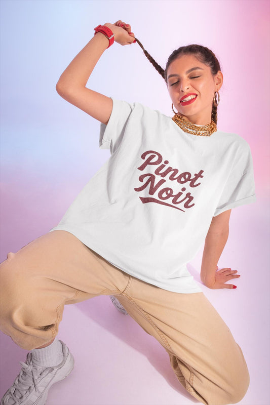Pinot Noir Script Logo Tee | Wine Country Outfit | Vineyard Shirt