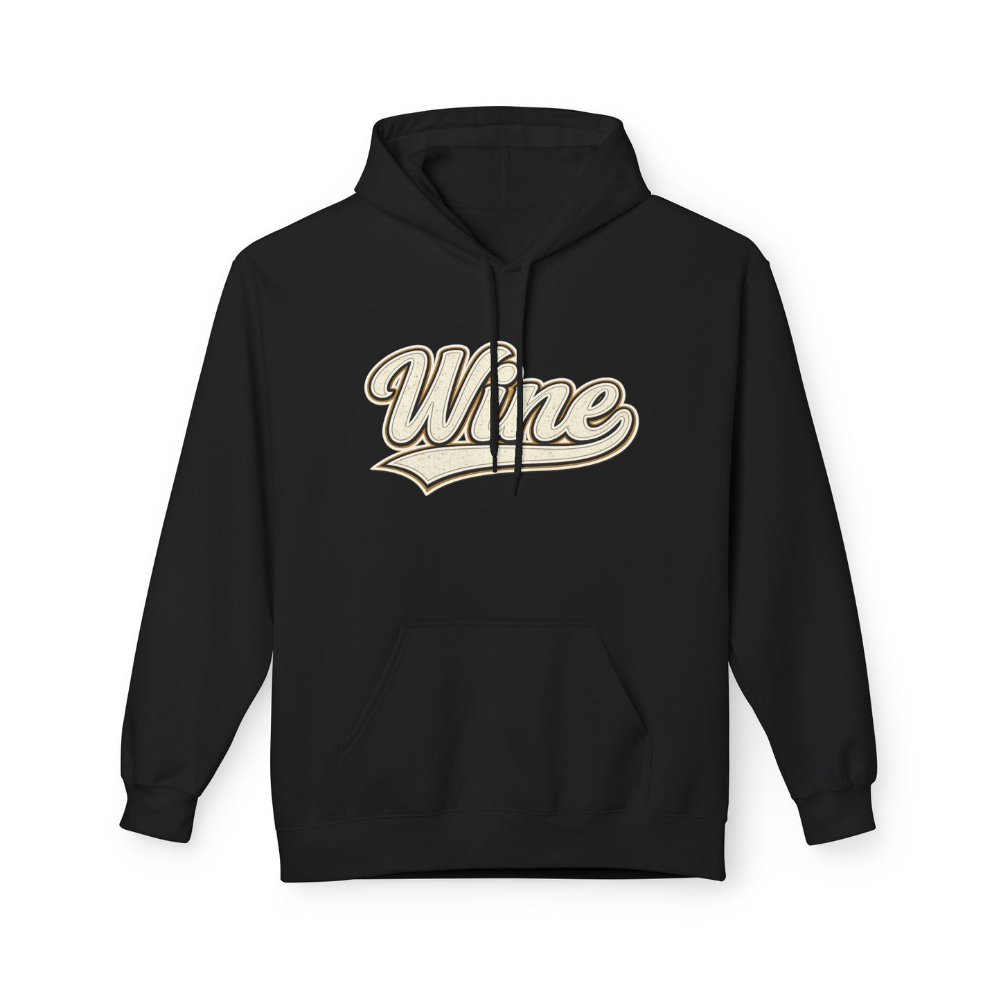 "Wine" White Script Hoodie - Limited Edition