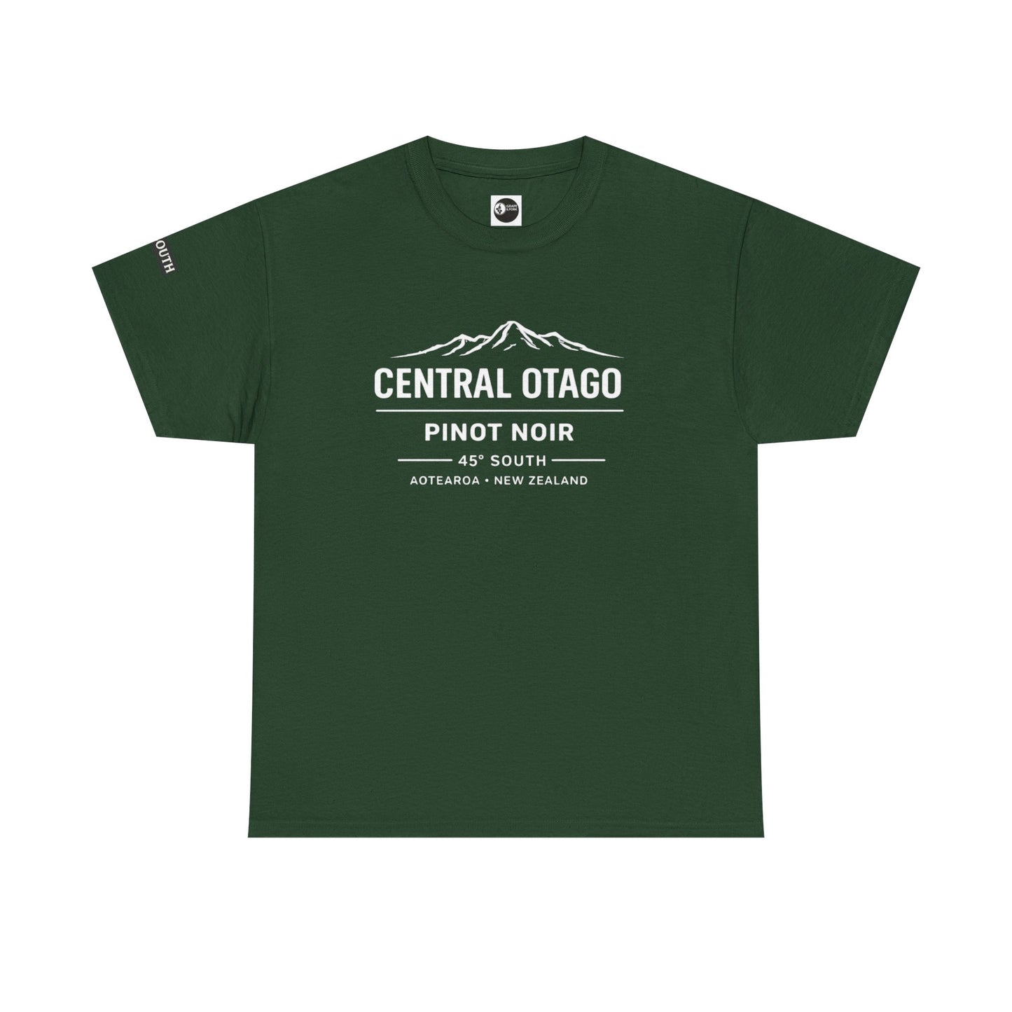 "Central Otago Pinot Noir – 45° South" Wine Region T-Shirt