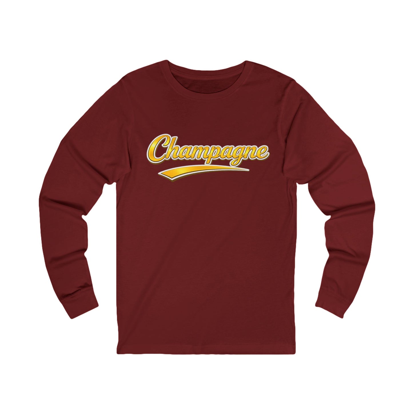 "Champagne" Script Long Sleeve Tee