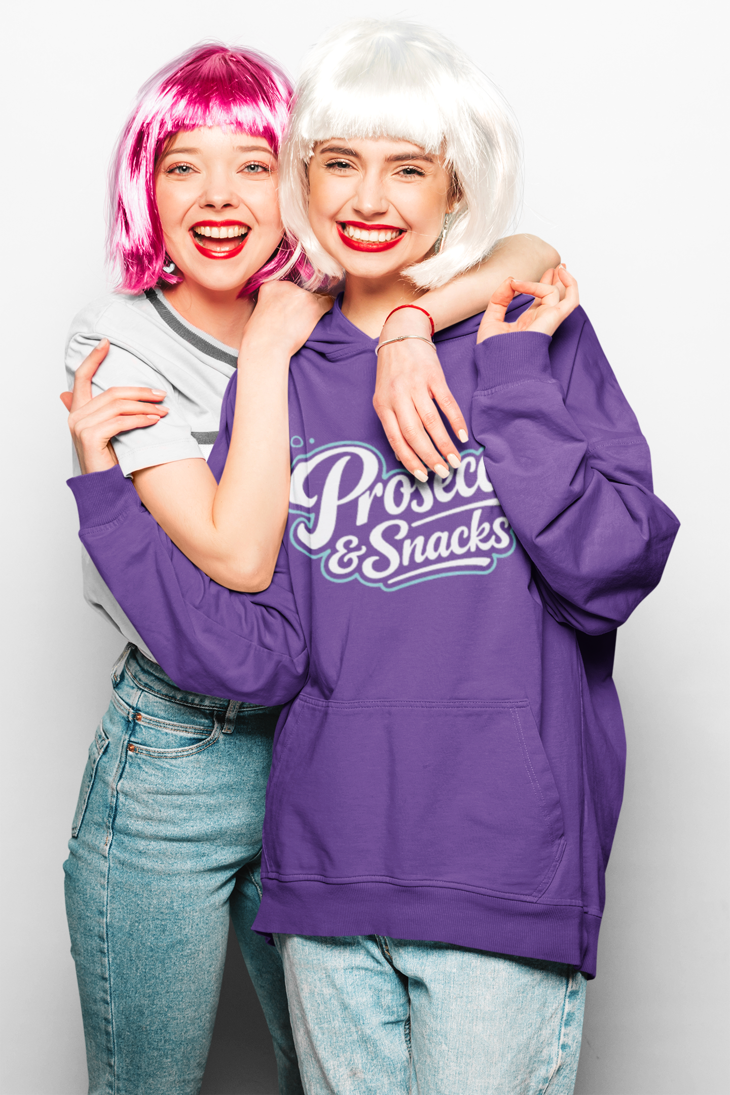 "Prosecco & Snacks" Oversized Sweatshirt