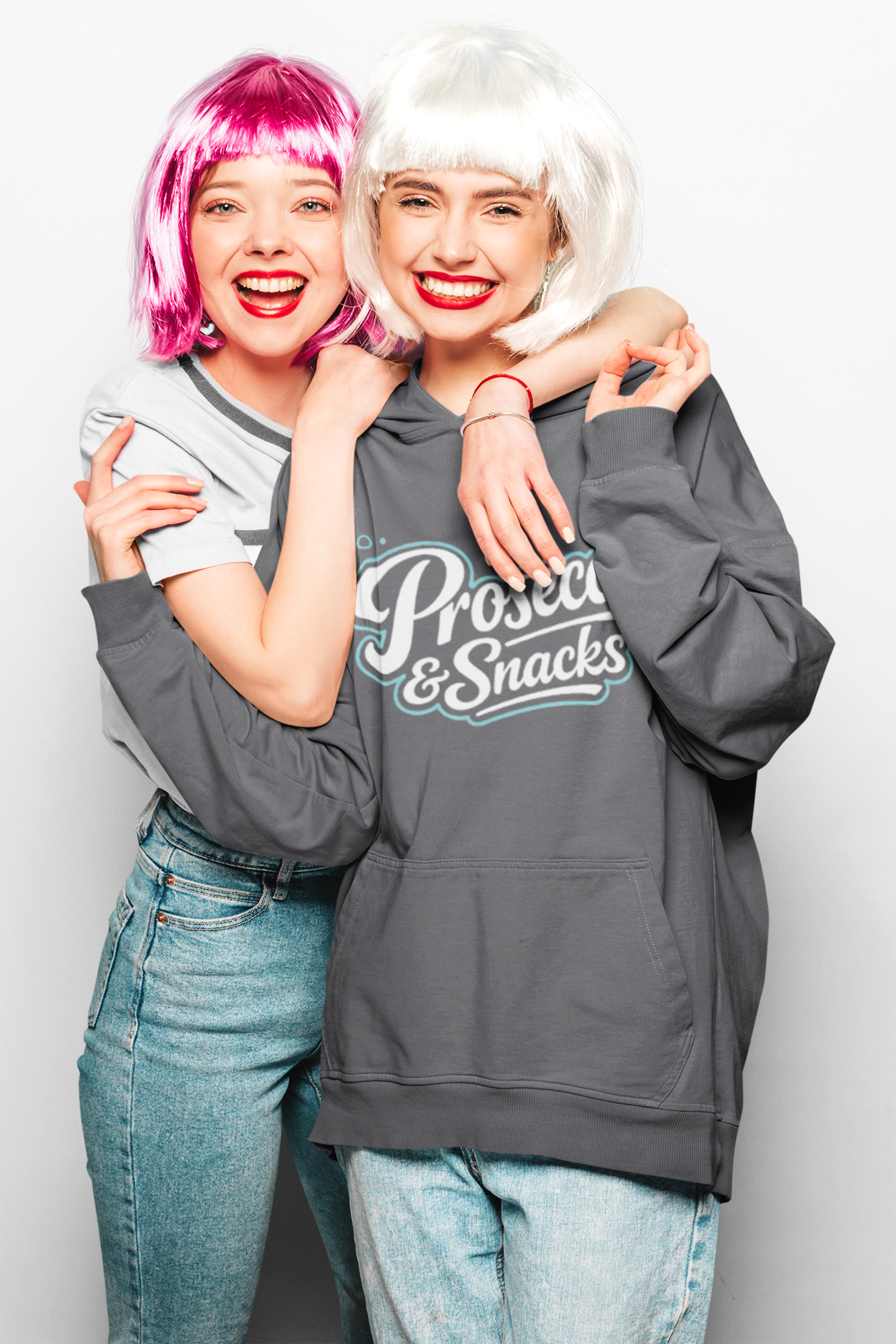 "Prosecco & Snacks" Oversized Sweatshirt