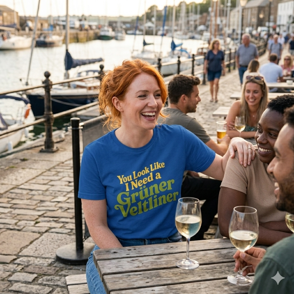 "You Look Like I Need a Grüner Veltliner" T-Shirt