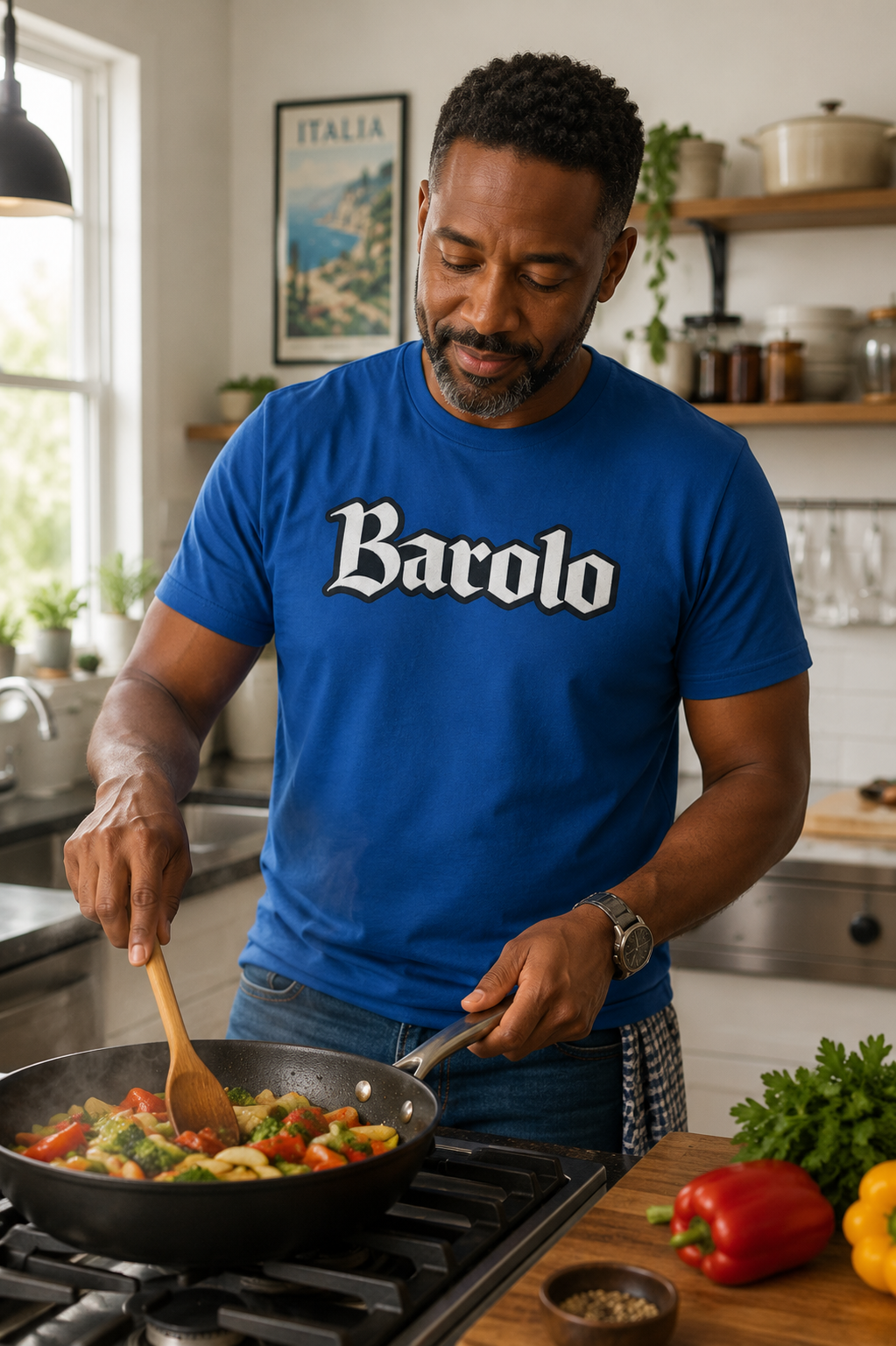 Barolo Wine T-Shirt, Italian Red Wine Shirt, Piedmont Wine Lover Tee