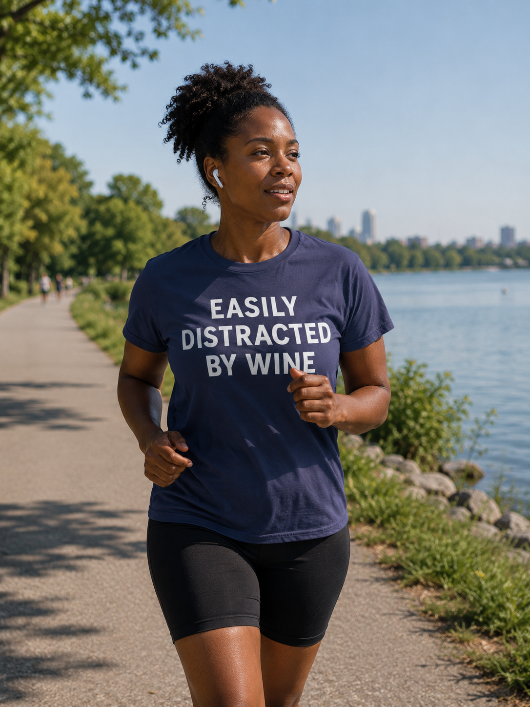 "Easily Distracted By Wine" T-shirt