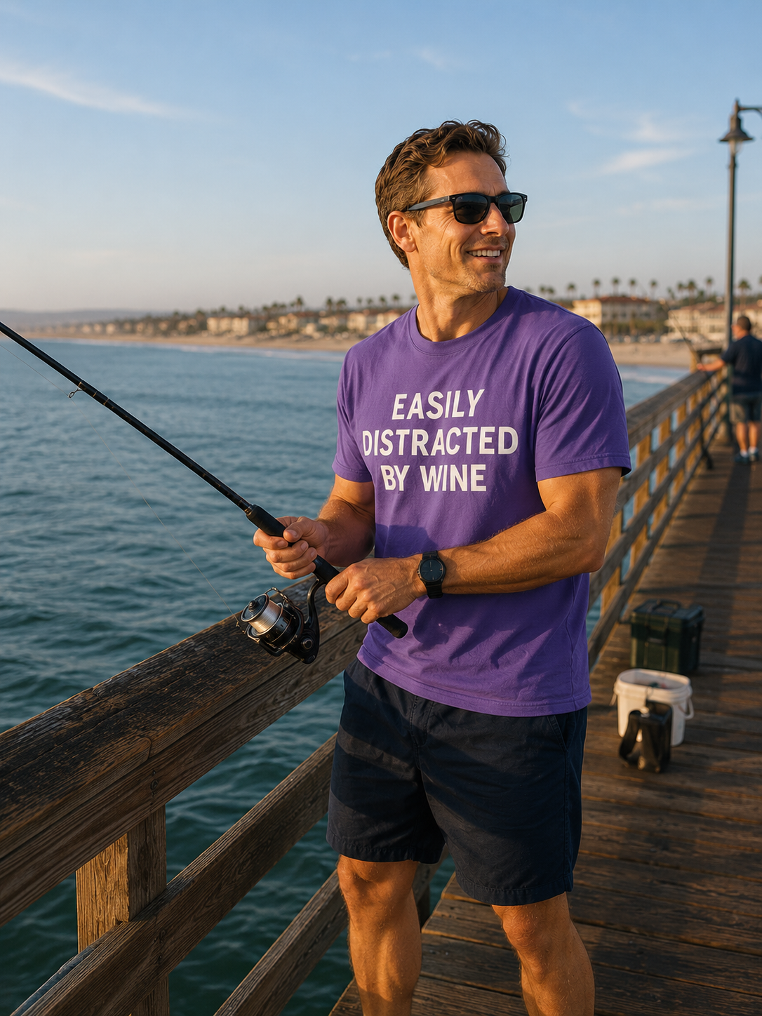 "Easily Distracted By Wine" T-shirt