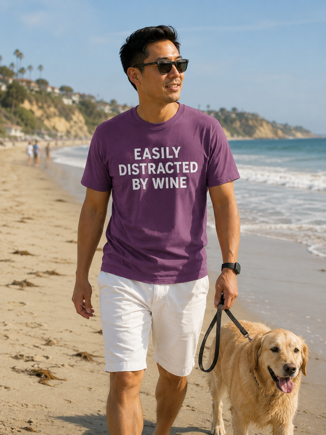 "Easily Distracted By Wine" T-shirt