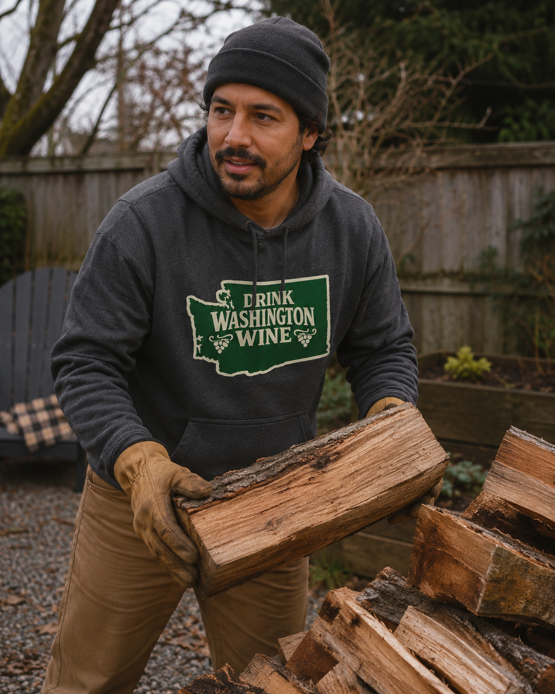 Drink Washington Wine Hoodie, Washington State Wine Sweatshirt, Pacific Northwest Wine Lover Gift, Winery Weekend Pullover