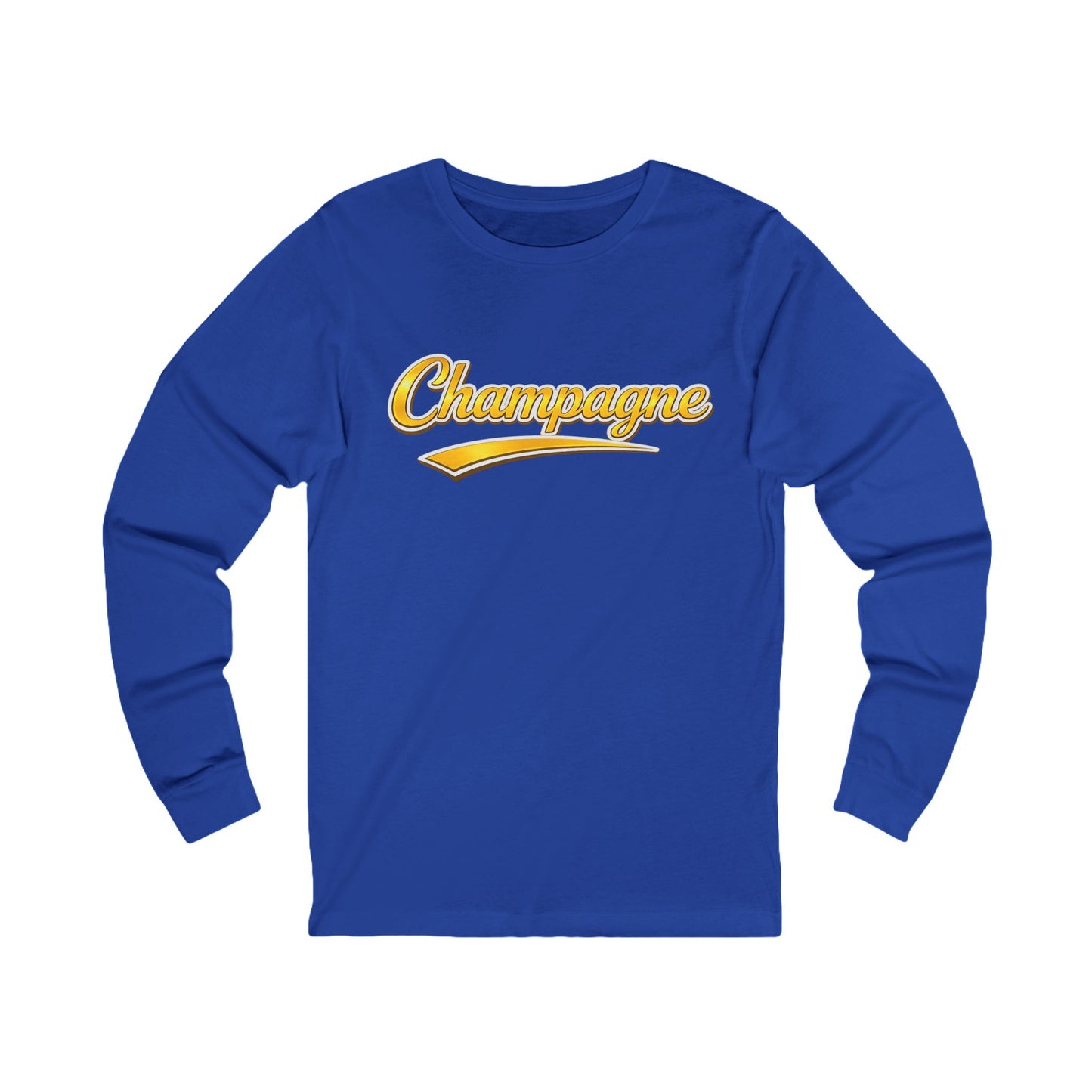 "Champagne" Script Long Sleeve Tee