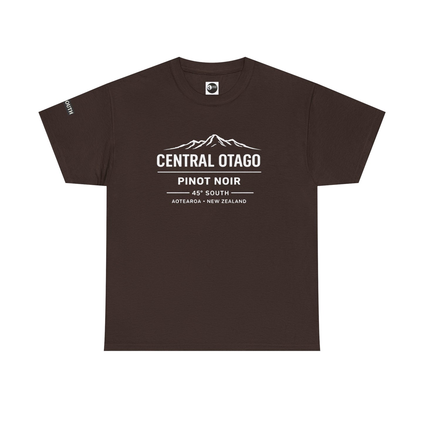 "Central Otago Pinot Noir – 45° South" Wine Region T-Shirt