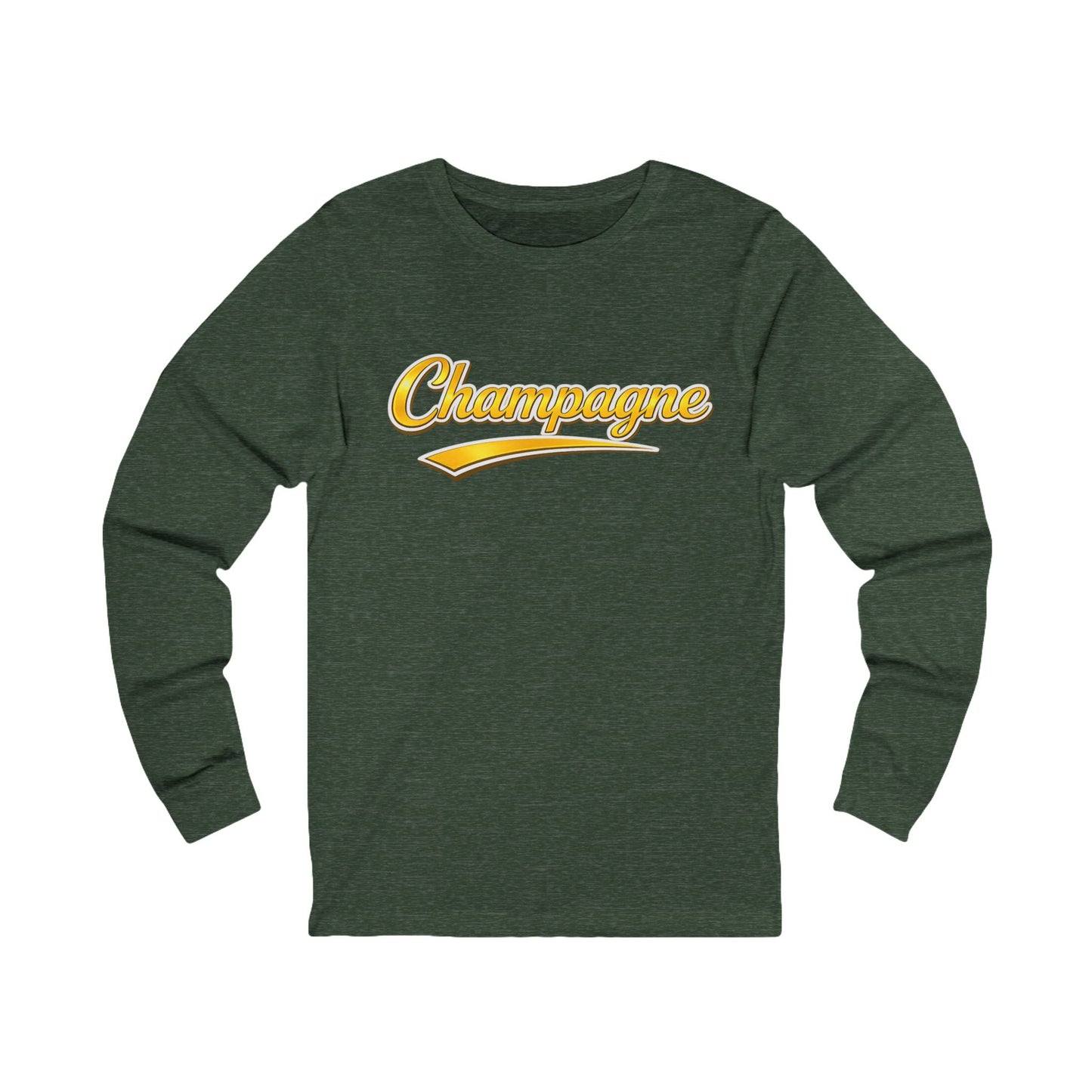 "Champagne" Script Long Sleeve Tee
