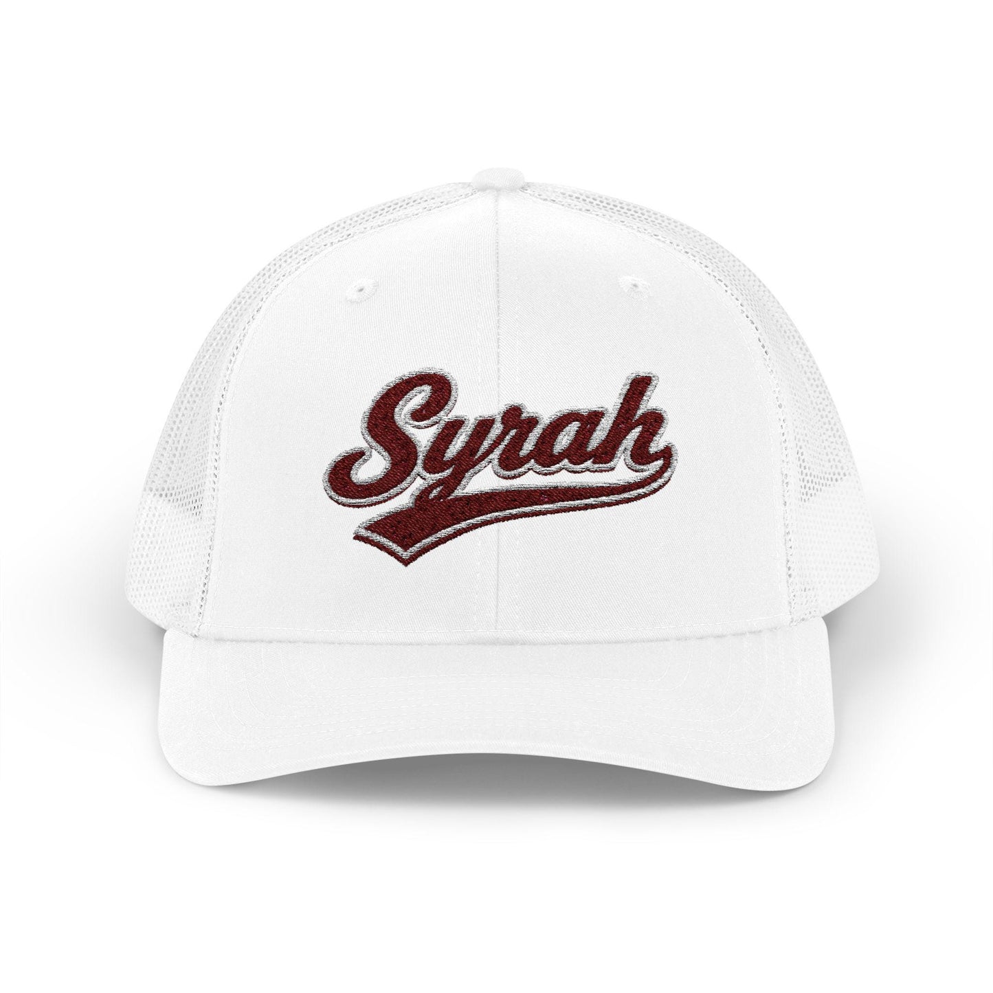Syrah Embroidered Trucker Hat, Wine Lover Gift