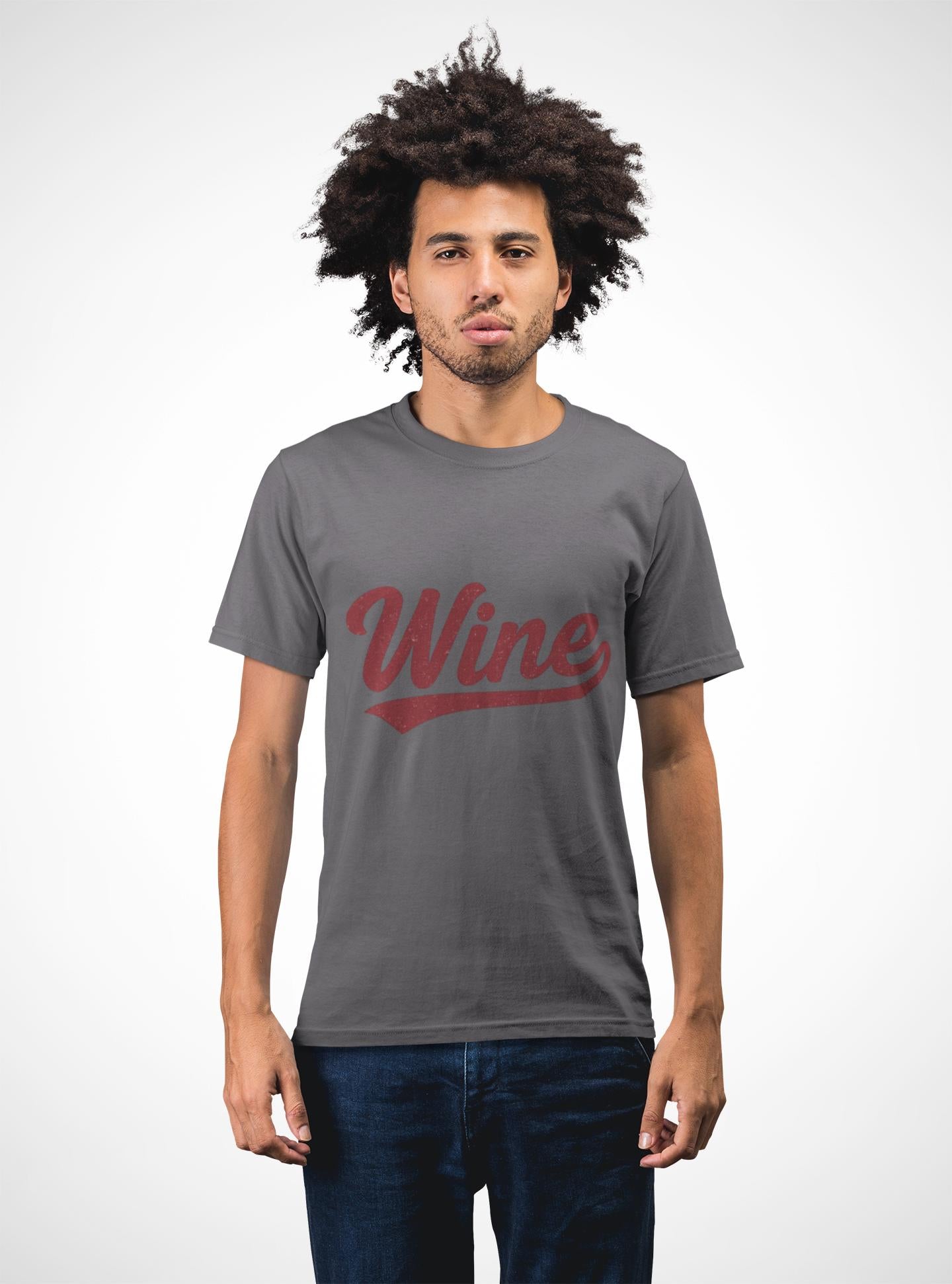 Vintage Wine Script Graphic Tee | Soft Cotton, Relaxed Fit