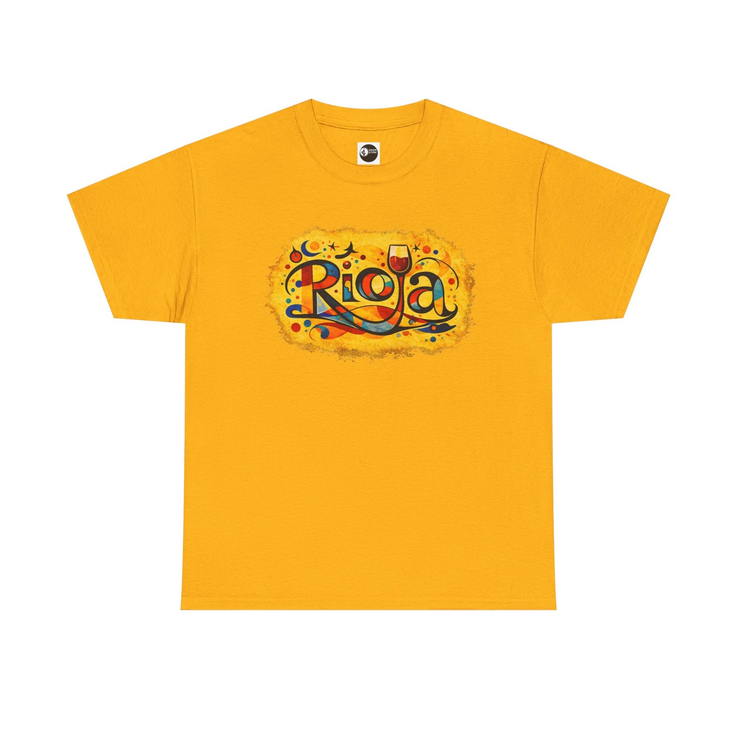 "Rioja" Gold Script Wine T-Shirt