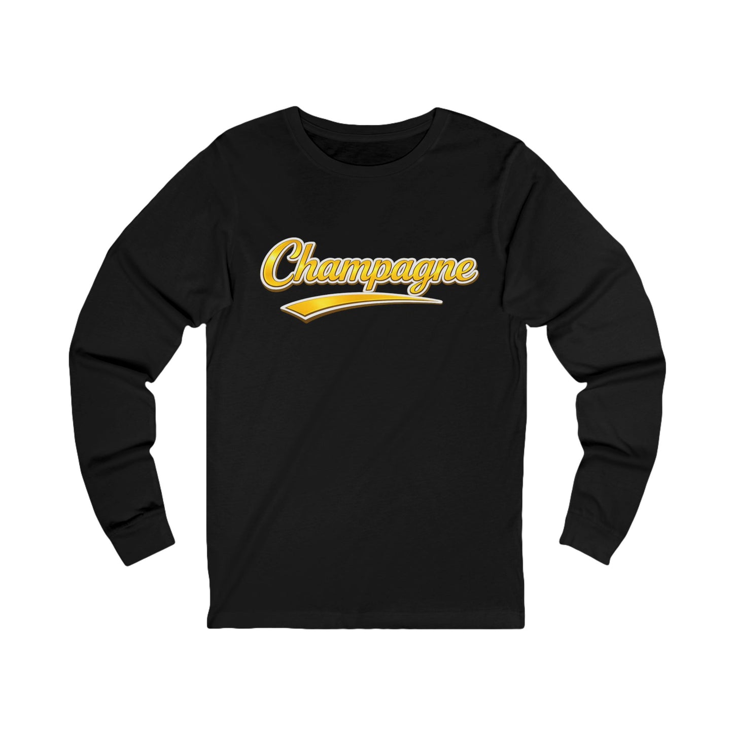 "Champagne" Script Long Sleeve Tee