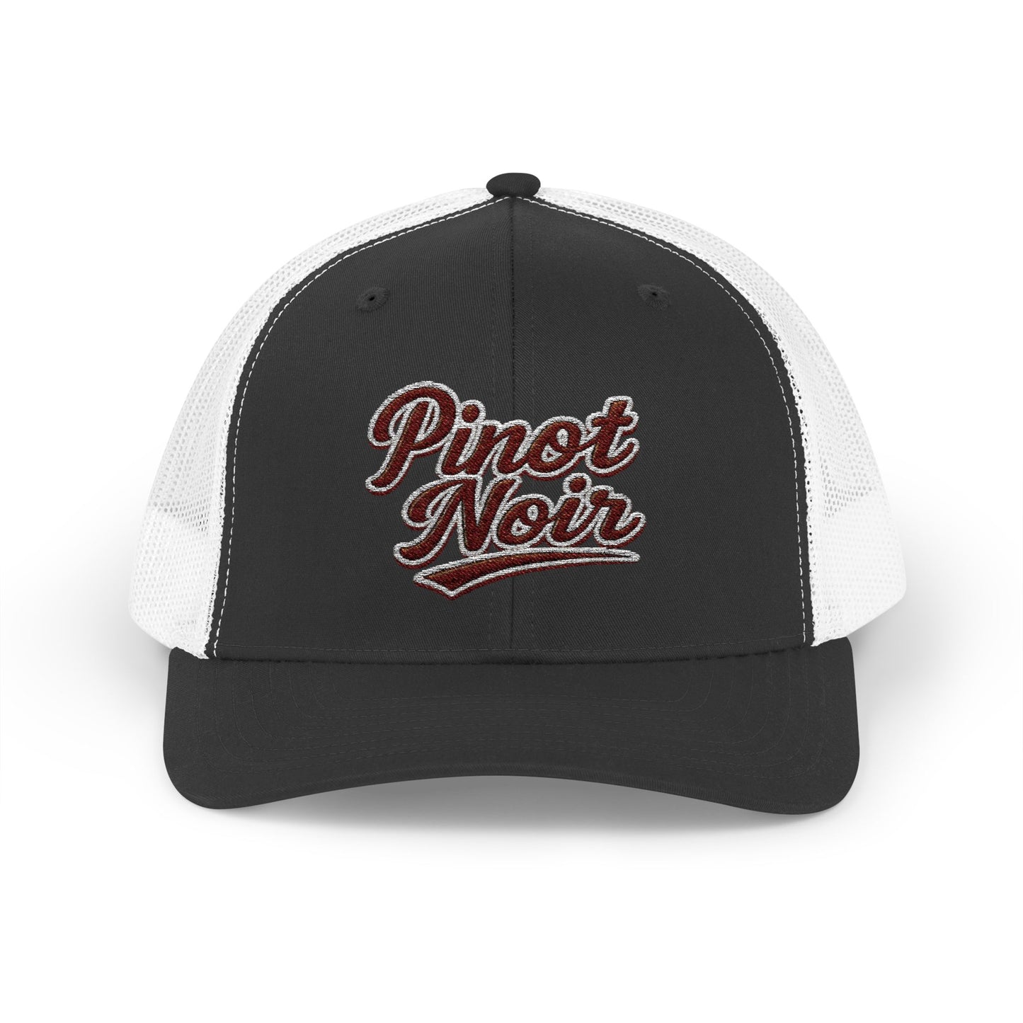 "Pinot Noir" Embroidered Trucker Cap