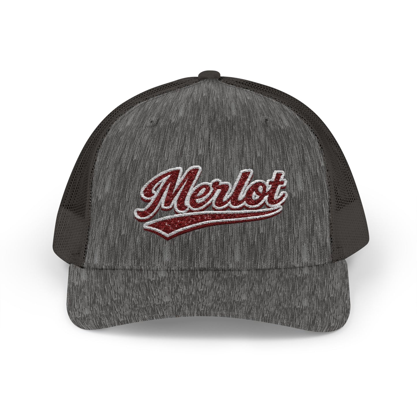 "Merlot" Embroidered Trucker Hat