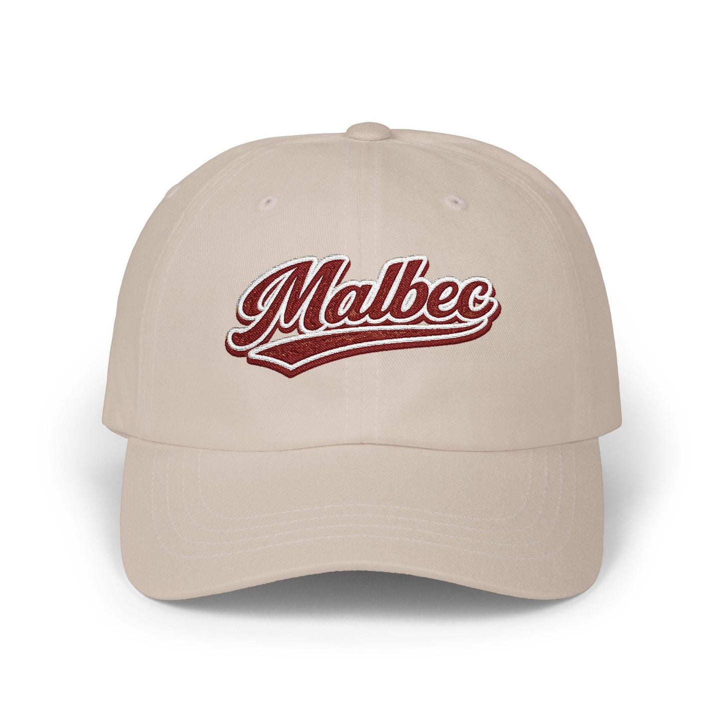 Malbec Dad Hat, Embroidered Wine Cap, Wine Lover Gift, Vineyard Style