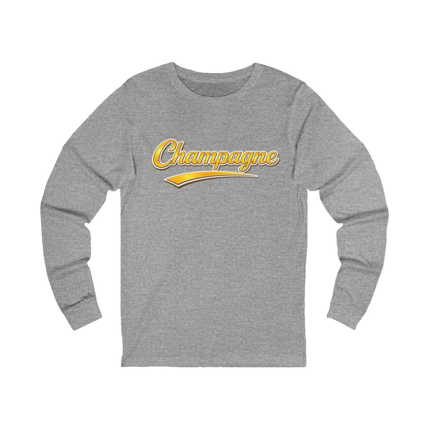 "Champagne" Script Long Sleeve Tee