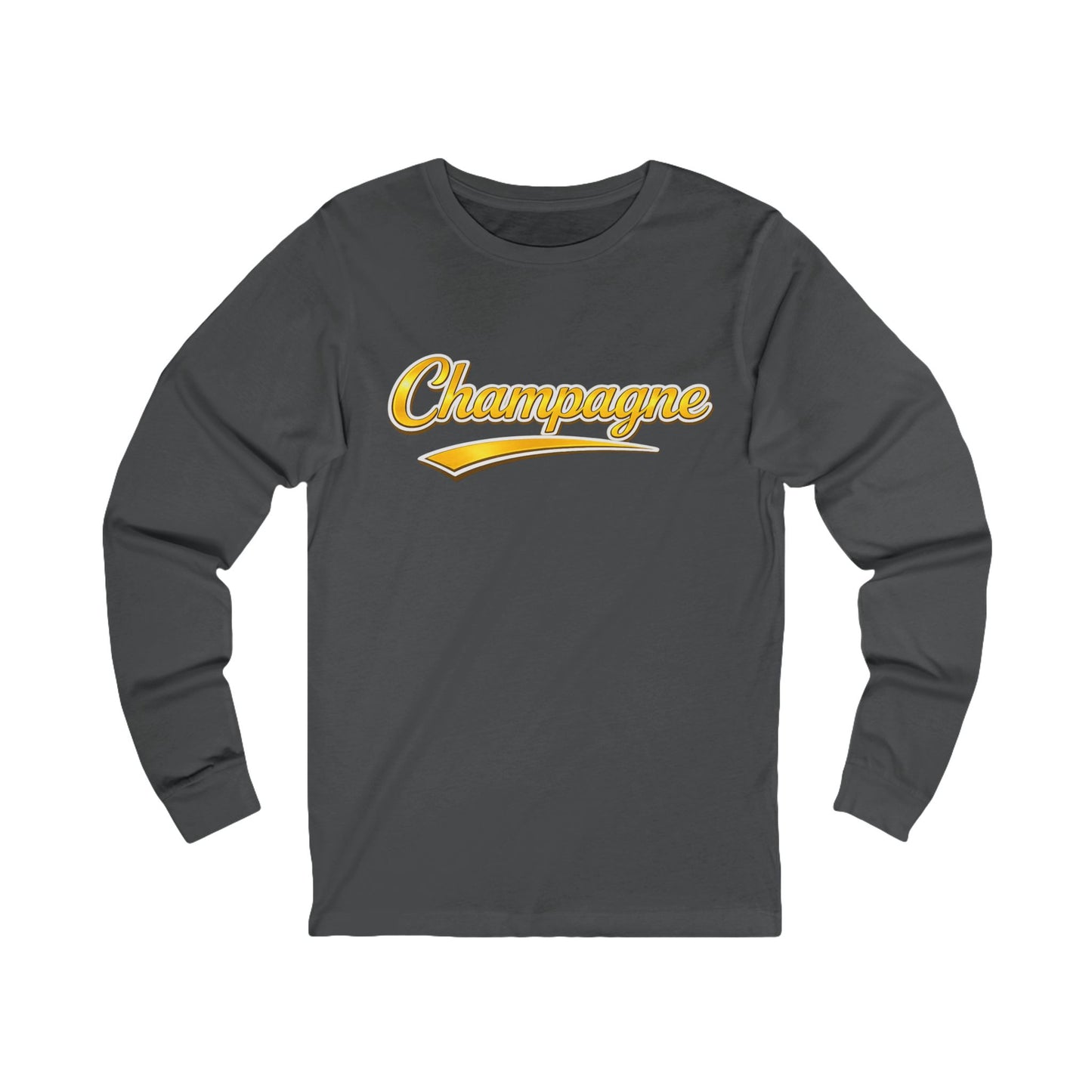 "Champagne" Script Long Sleeve Tee